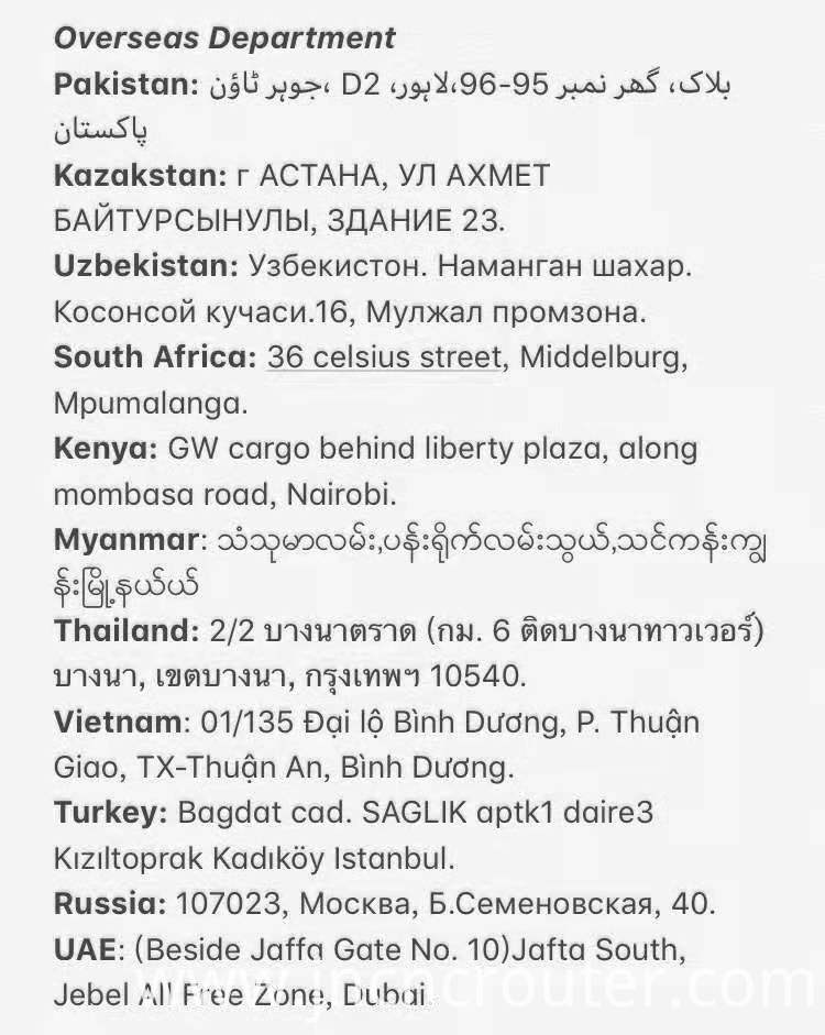 Oversea Dept Oversea Dept